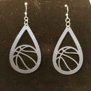 Faux leather Kentucky earrings